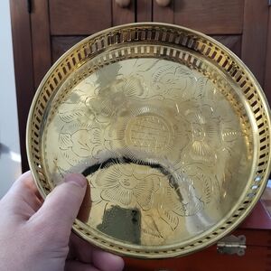 Brass tray with Goblets